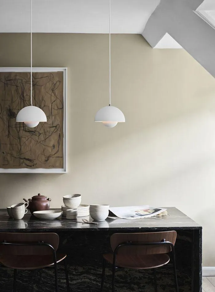 Flowerpot VP1 taklampe Ø23 - matt hvit