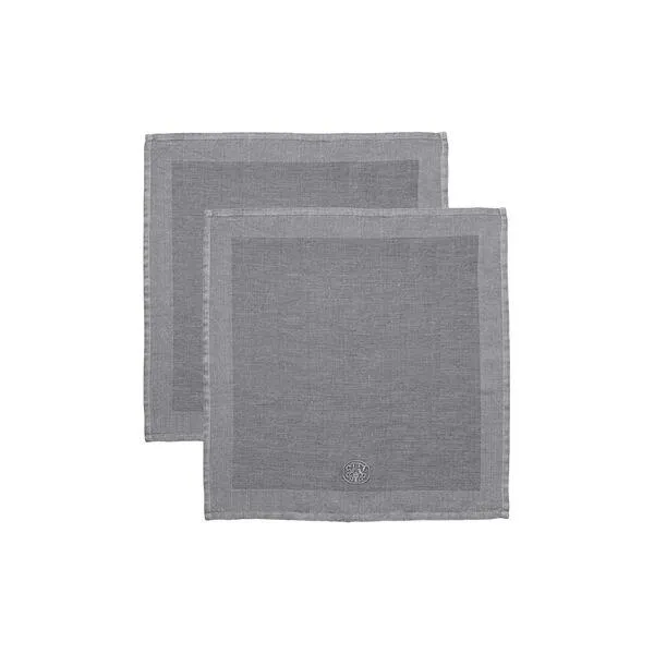 PLAIN linservietter, dark grey