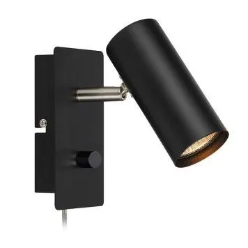 VEGGLAMPE MARKSLÖJD BARCELONA SORT