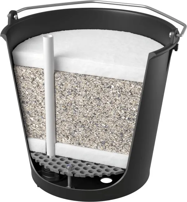 Partikkelfilter til vannbeholder