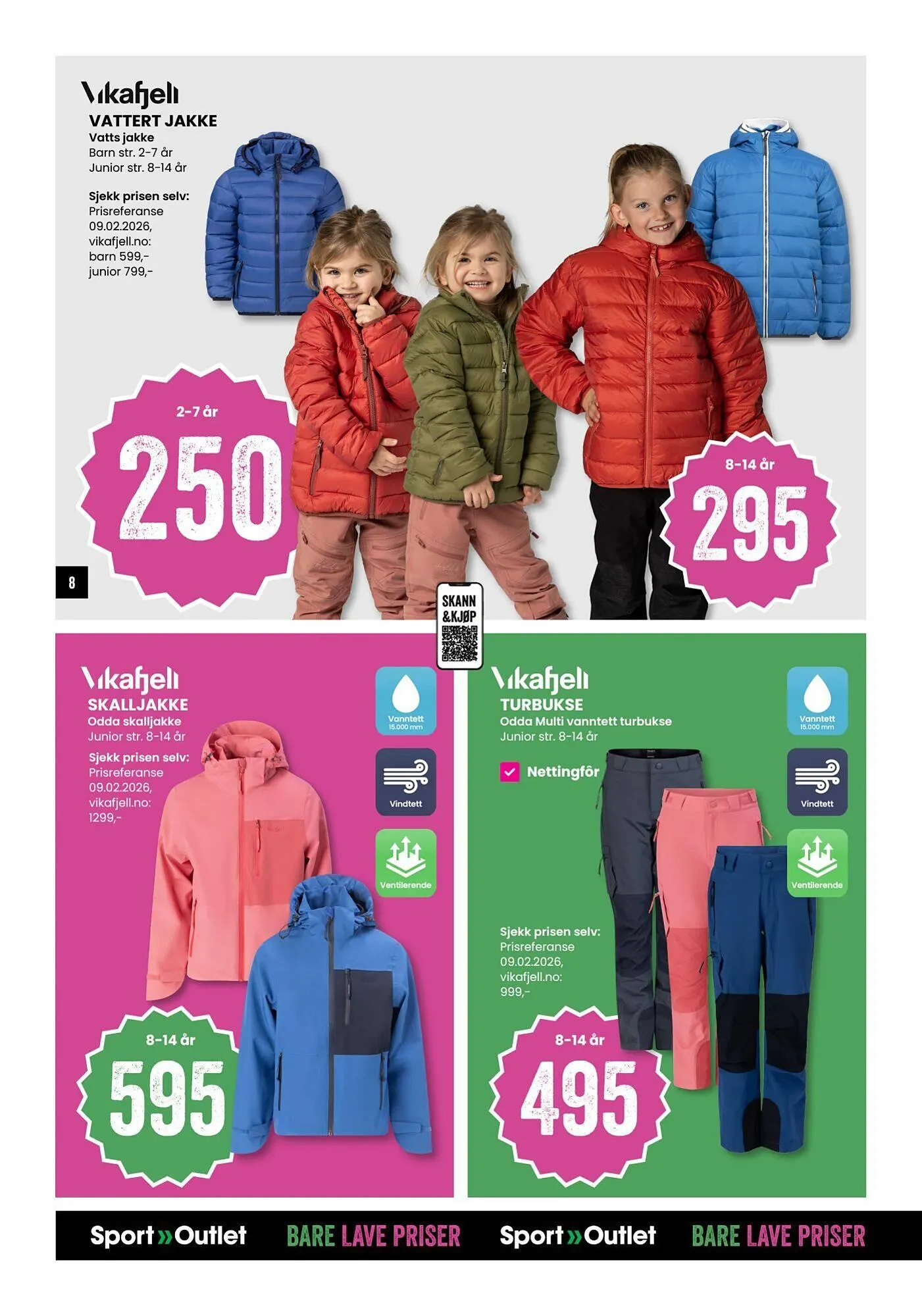 Sport Outlet kundeavis fra 24. februar til 9. mars 2026 - kundeavisside 8