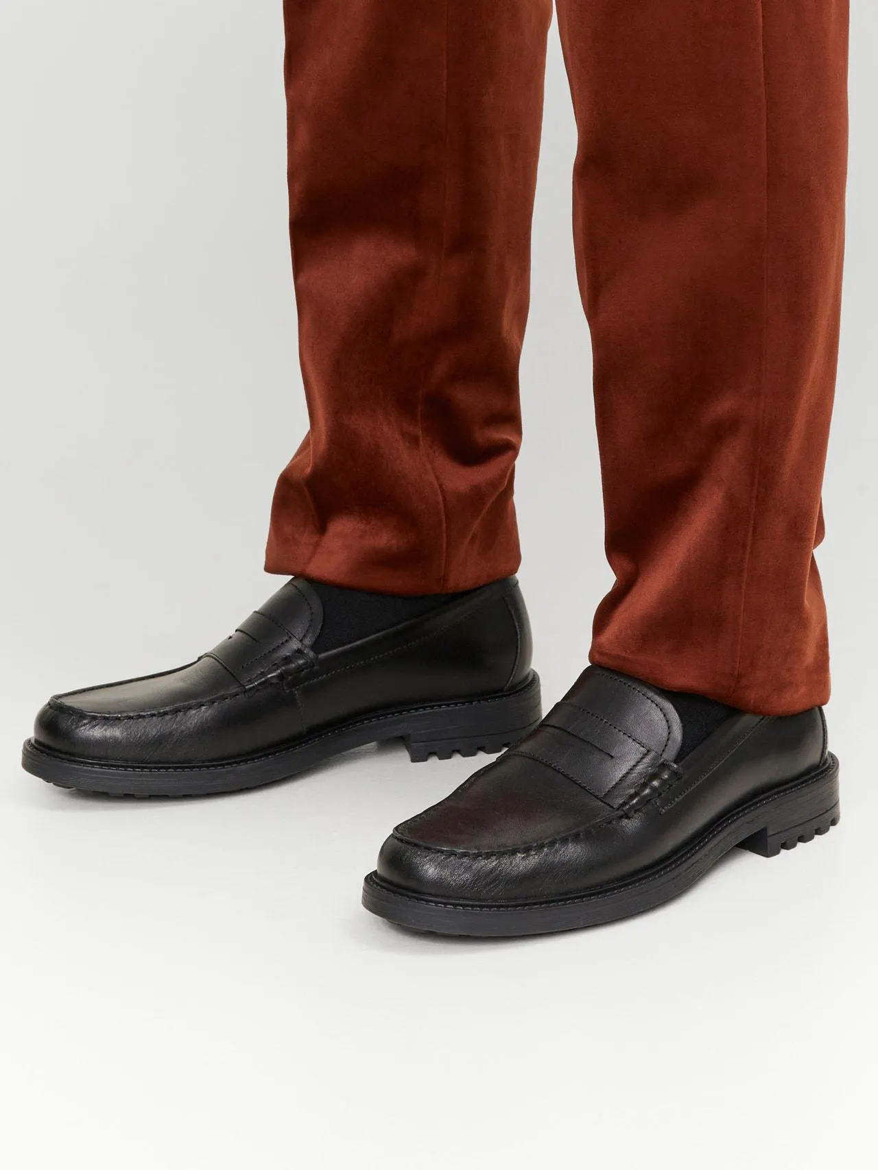 Lær Loafers