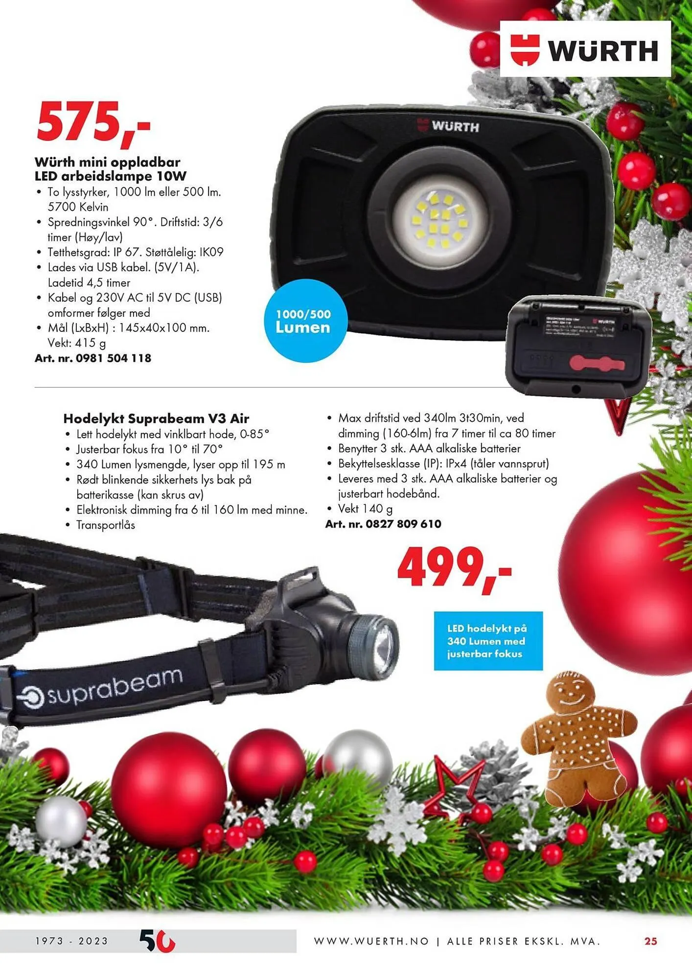 Würth Kundeavis fra 6. desember til 31. desember 2023 - kundeavisside 25