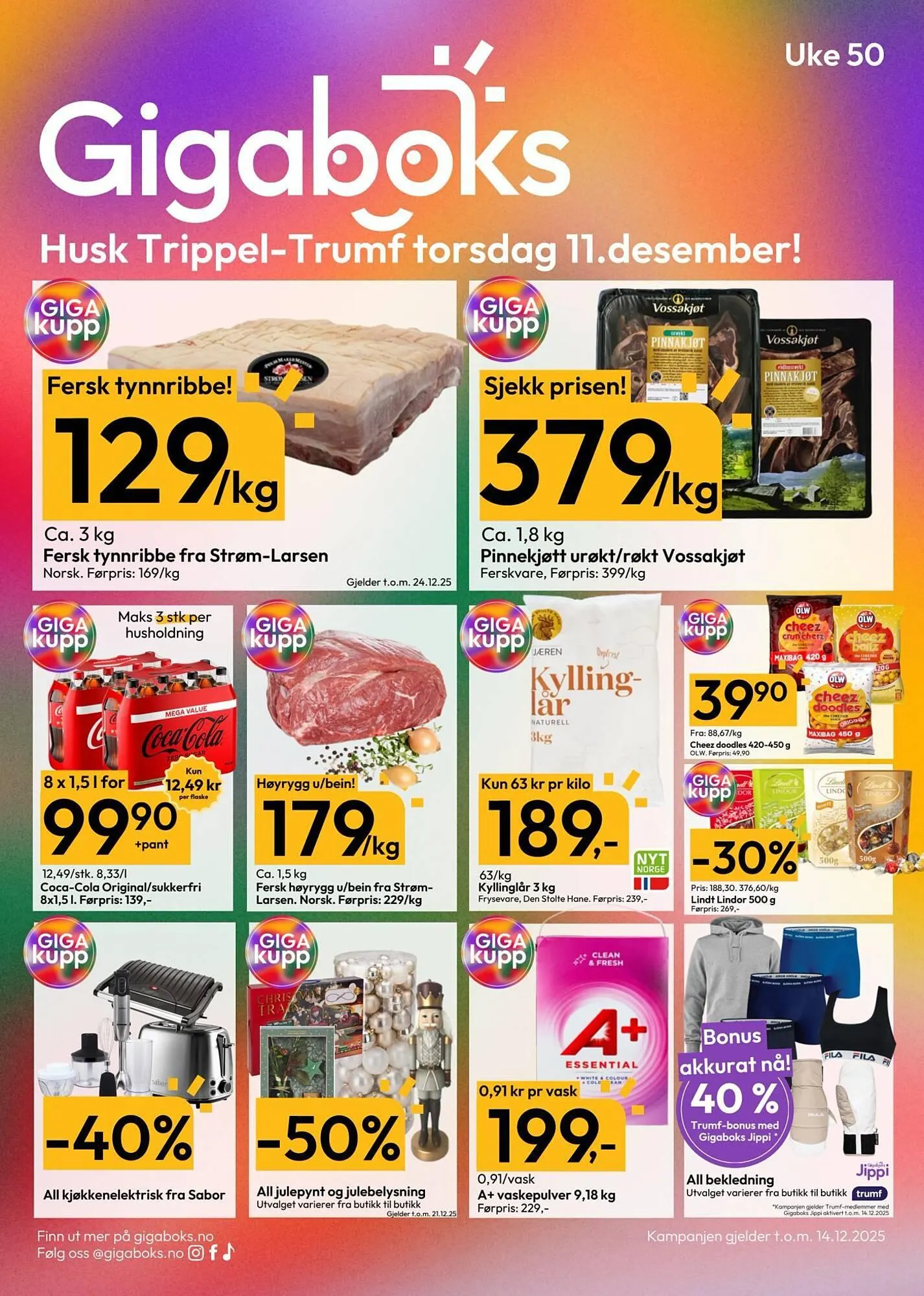 Gigaboks kundeavis fra 8. desember til 14. desember 2025 - kundeavisside 1