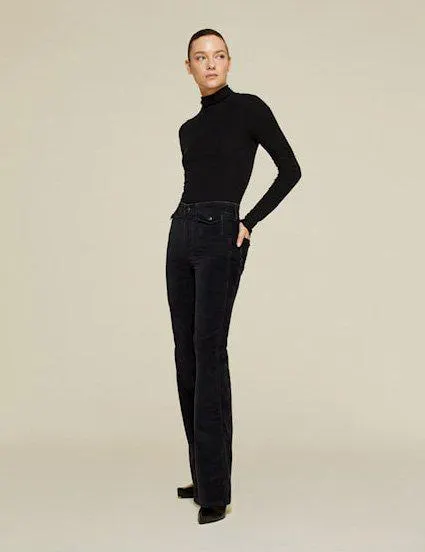 Yoko High Jeans Black Chinon Winter