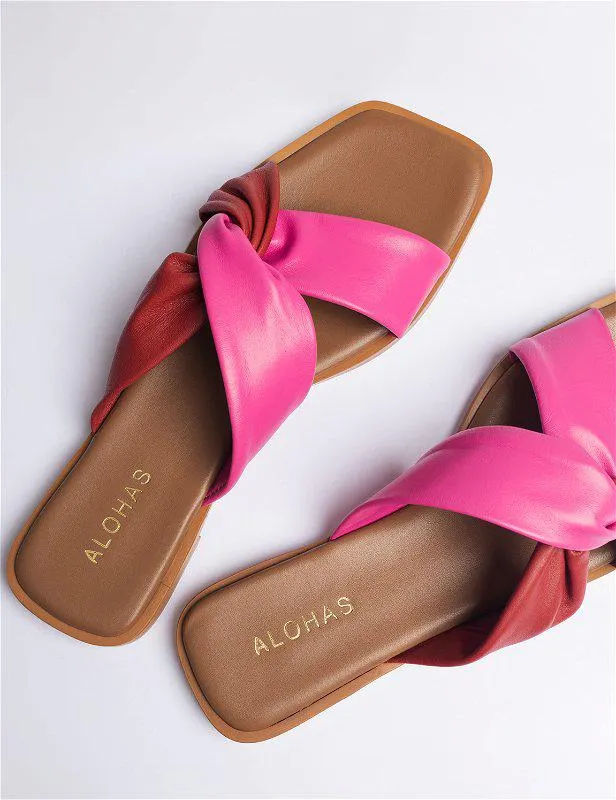 Nomad Lipstick Sandal Red Magenta