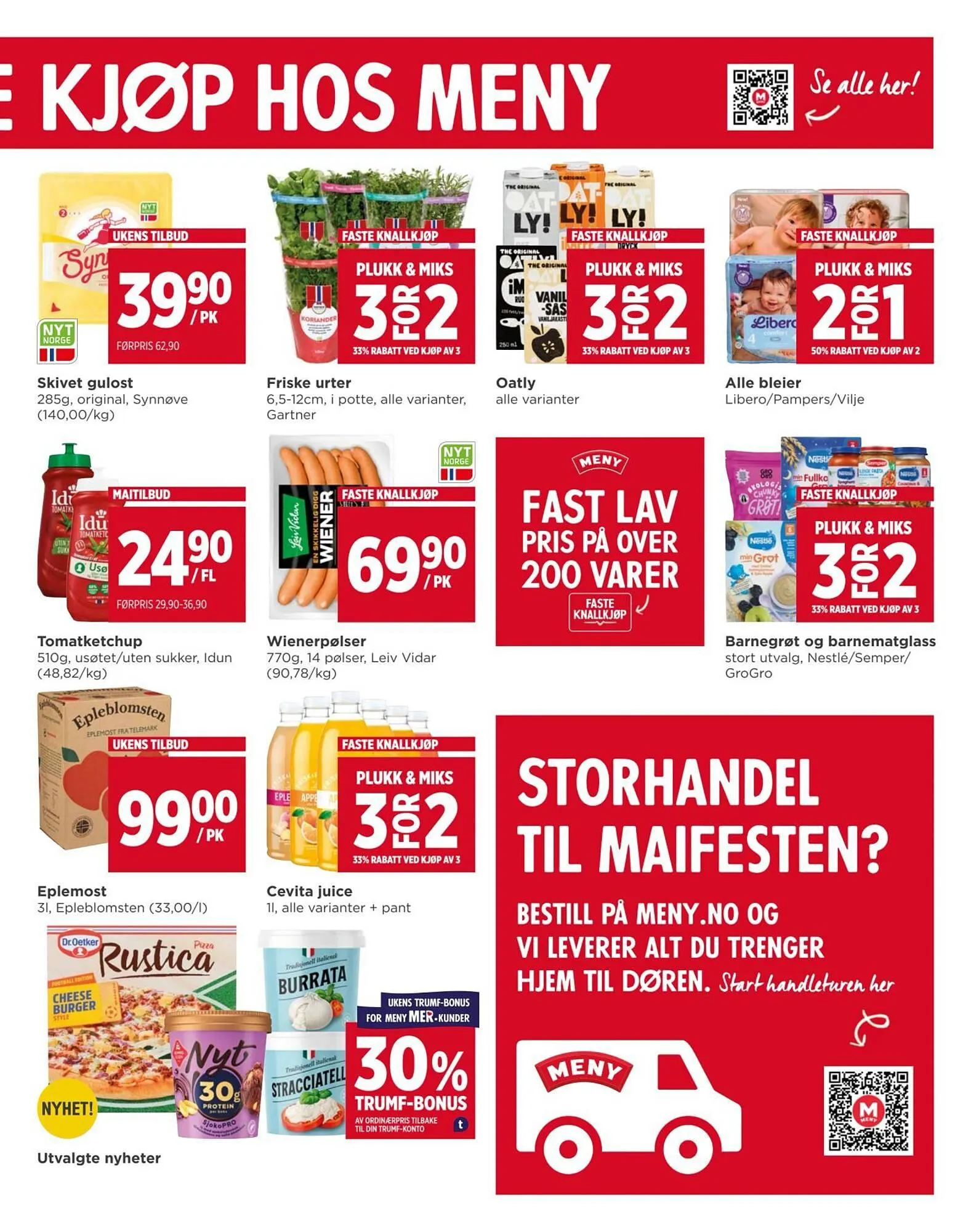 Meny kundeavis fra 11. mai til 17. mai 2026 - kundeavisside 9
