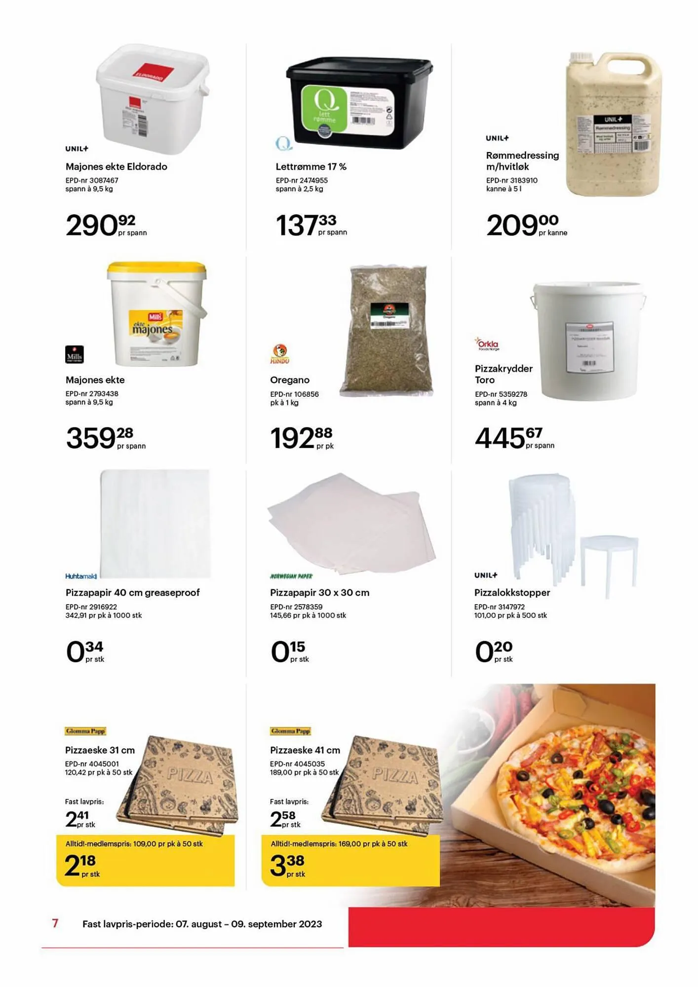 Storcash Kundeavis fra 7. august til 9. september 2023 - kundeavisside 7