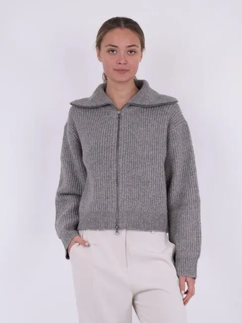 Masja Knit Cardigan Grey Melange 36