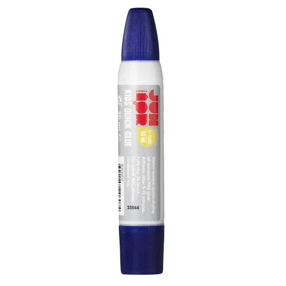 Kids Quick glue pen 30 ml – praktisk hobbylim med to spisser (tynn /bred)