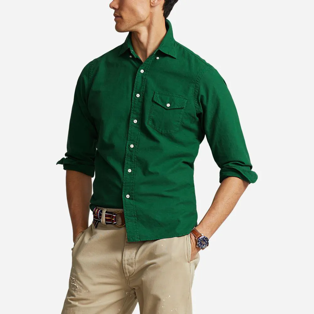 Classic Fit Long Sleeve Sport Shirt - New Forest