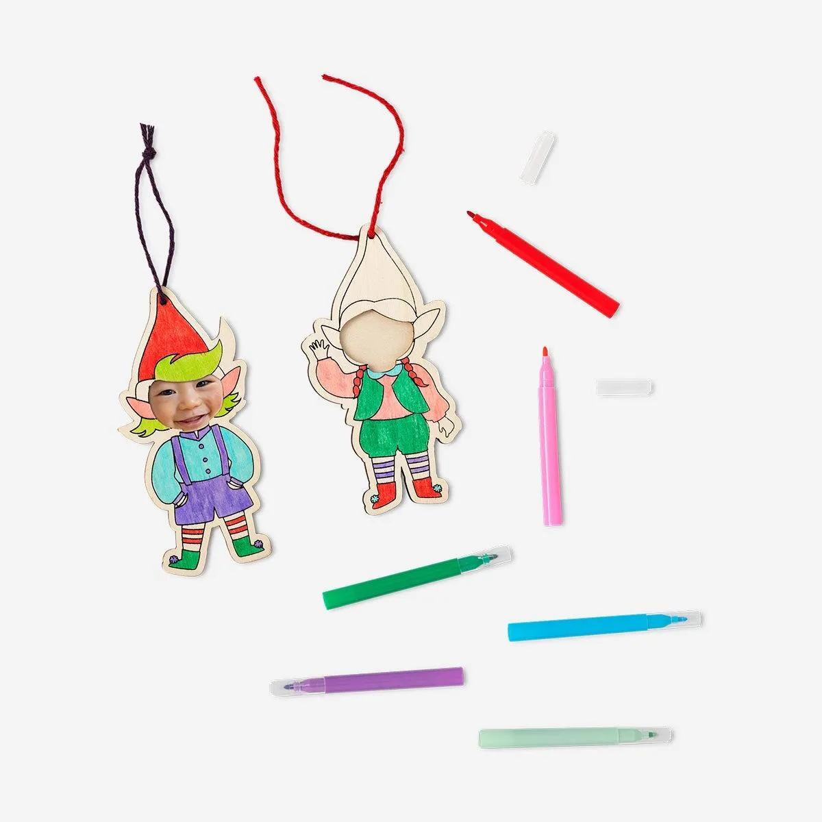 DIY Ornamenter Sett Inn Dine Egne Bilder - 2 stk