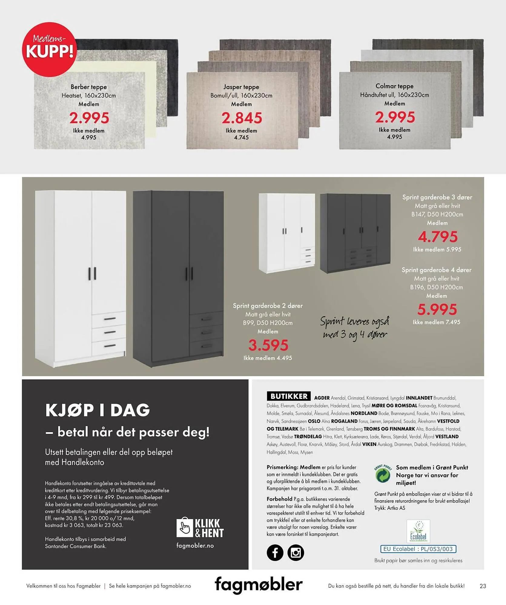 Fagmøbler Kundeavis fra 30. september til 31. oktober 2023 - kundeavisside 23