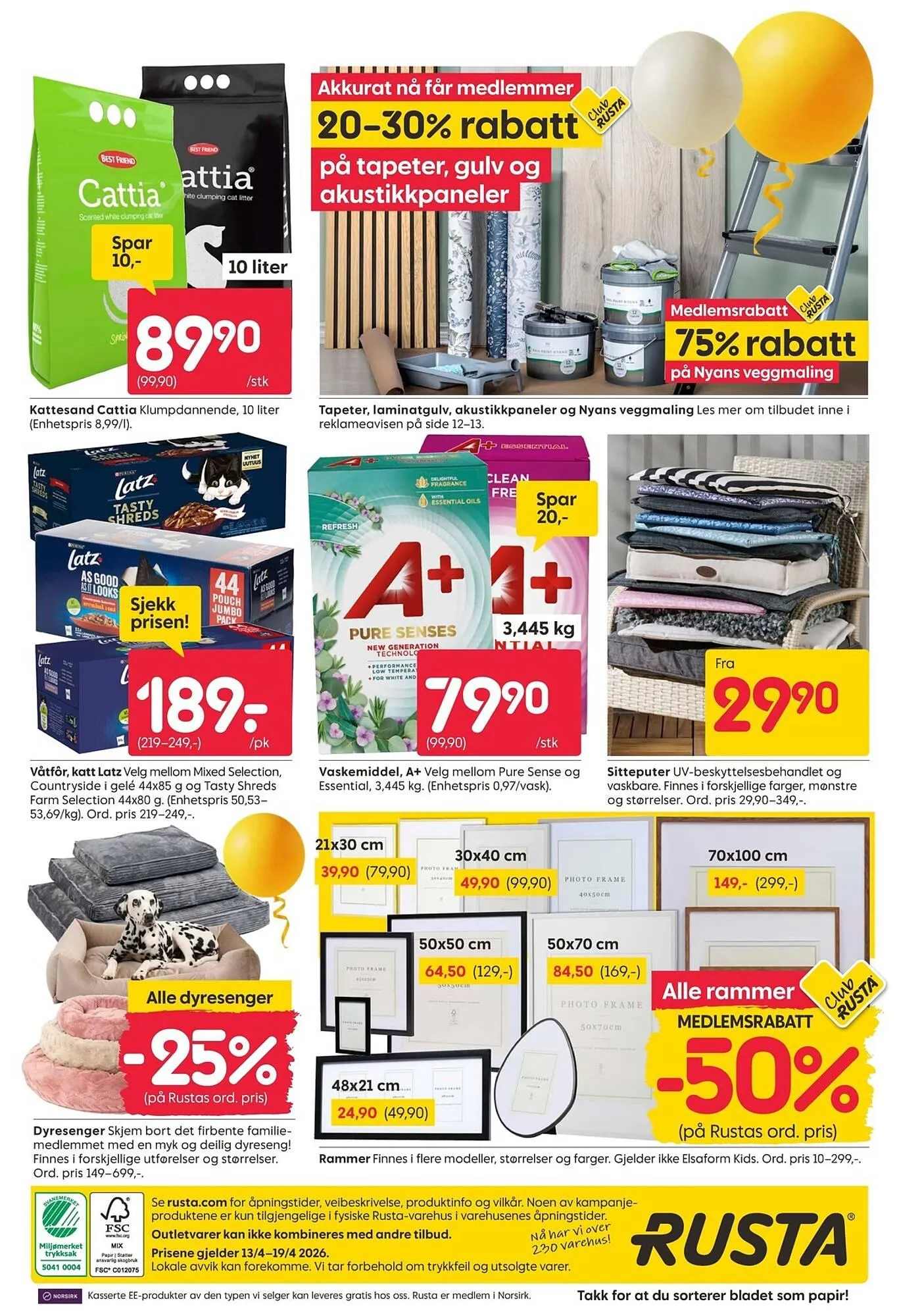 Rusta kundeavis fra 13. april til 19. april 2026 - kundeavisside 20