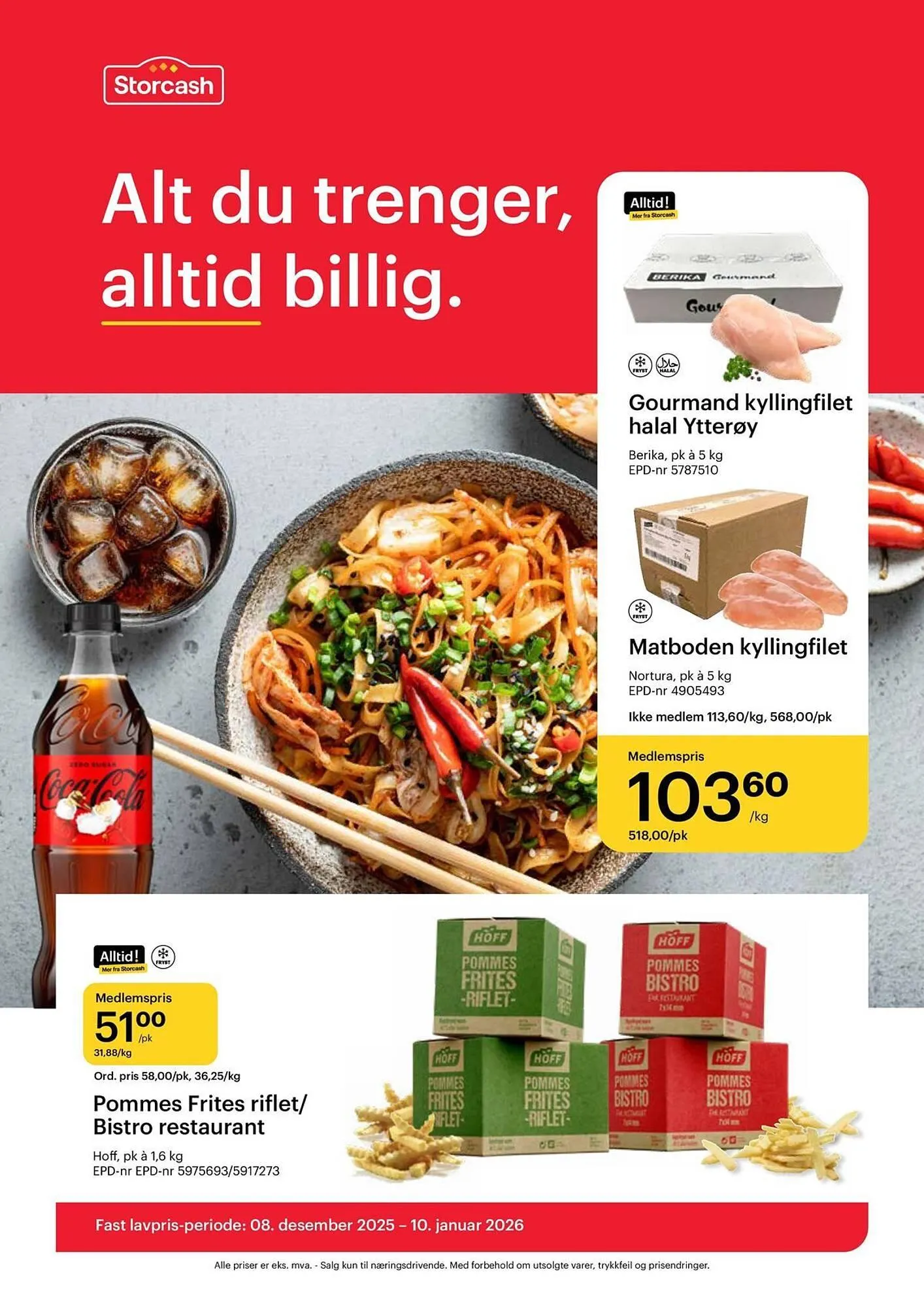 Storcash kundeavis fra 8. desember til 10. januar 2026 - kundeavisside 1