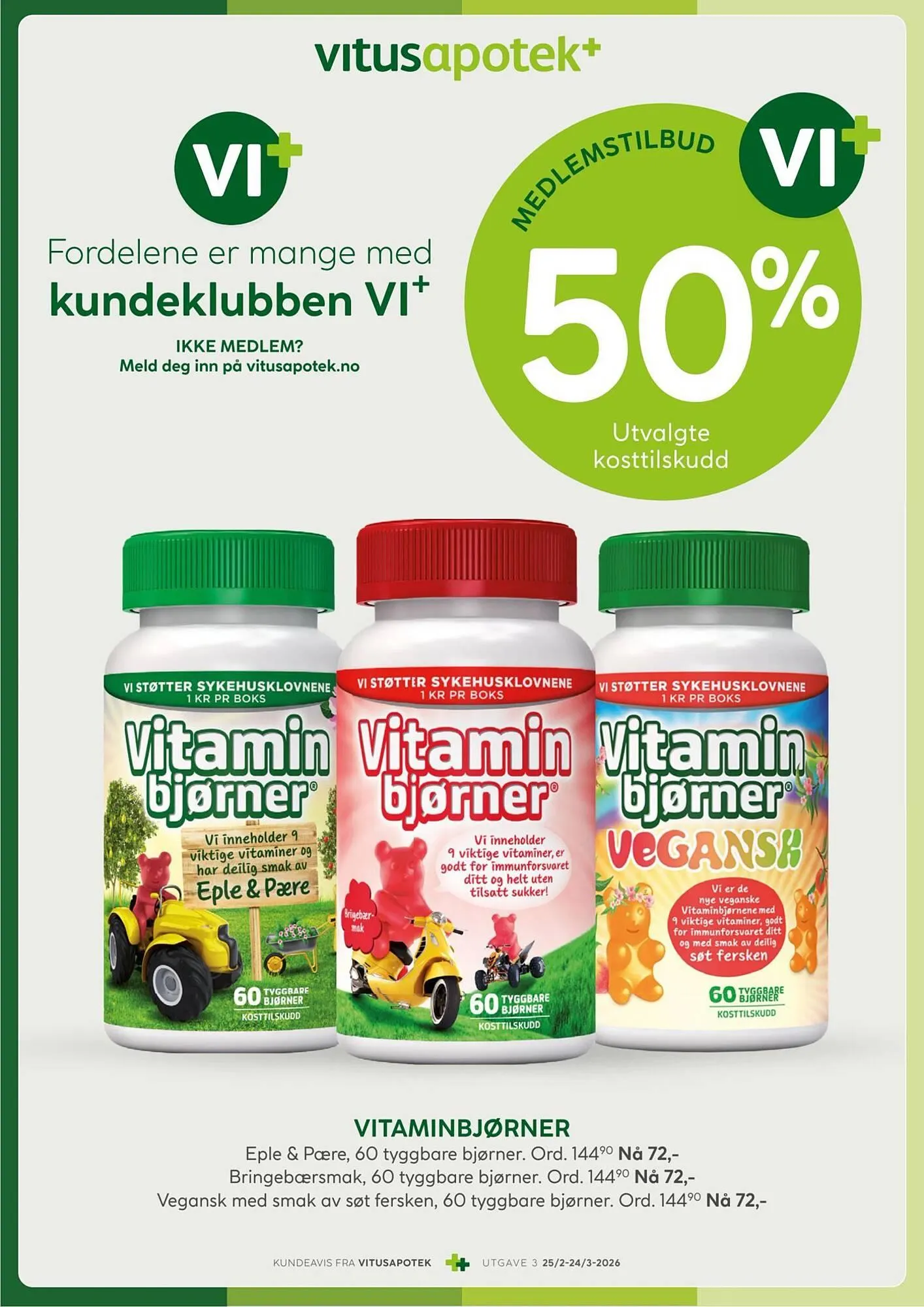 Vitusapotek kundeavis fra 25. februar til 25. mars 2026 - kundeavisside 3