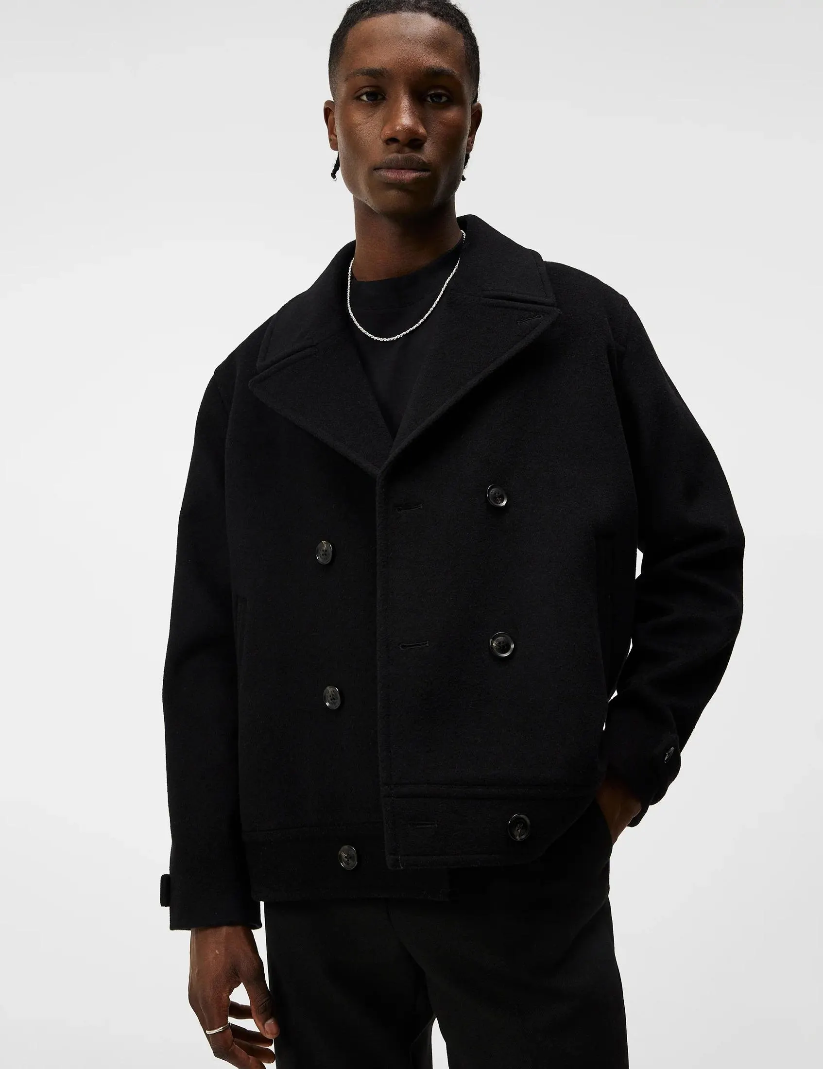Don Double Breasted Jacket Black