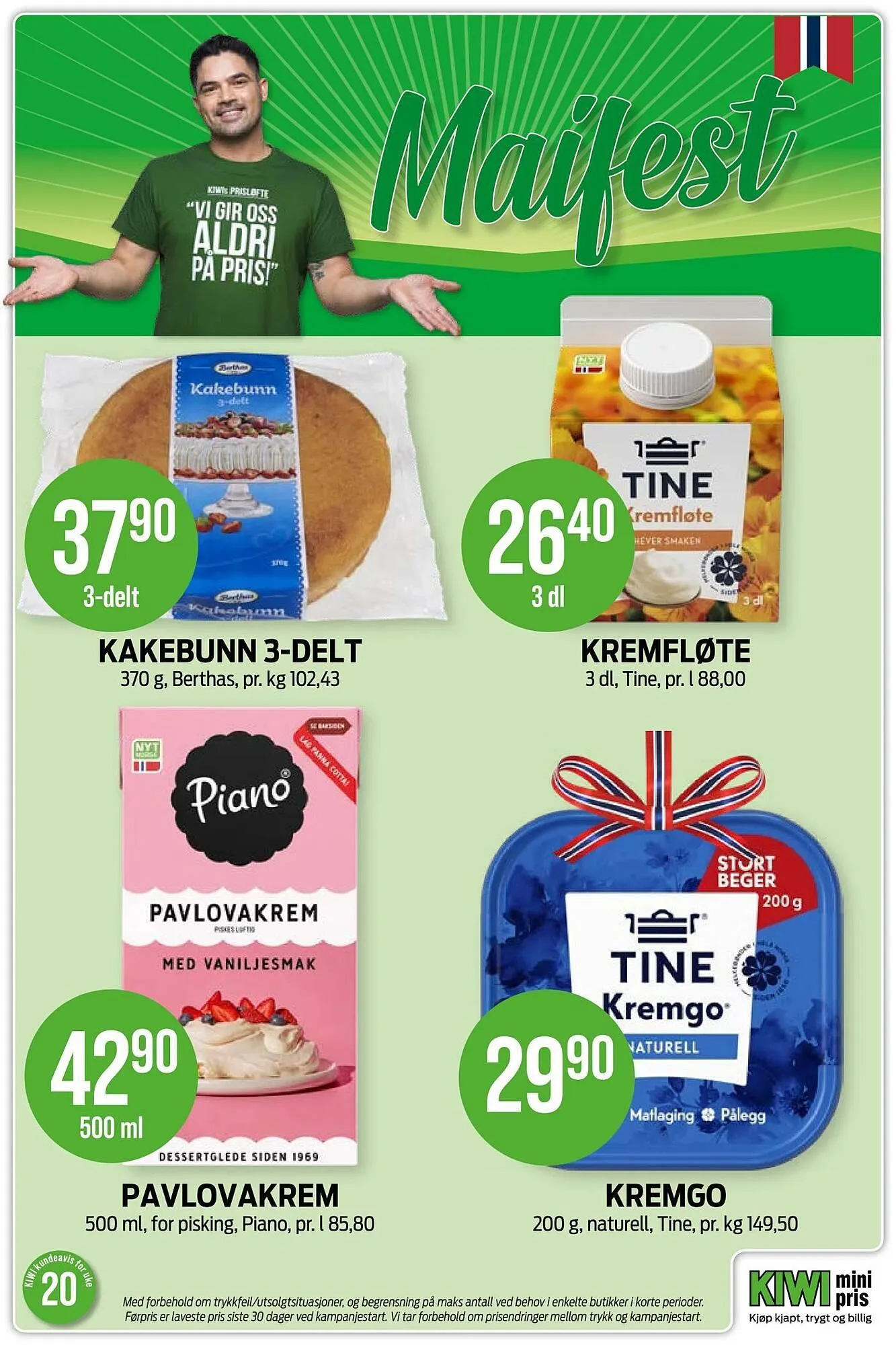 Kiwi kundeavis fra 11. mai til 18. mai 2026 - kundeavisside 20