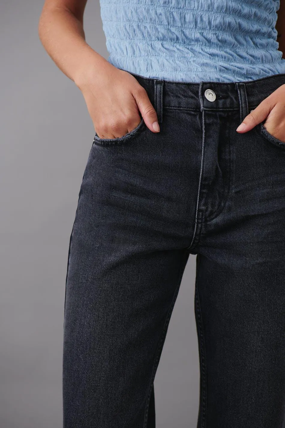Mid straight jeans