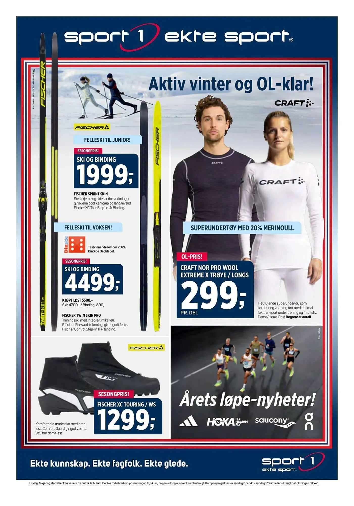 Sport 1 kundeavis fra 8. februar til 2. mars 2026 - kundeavisside 1