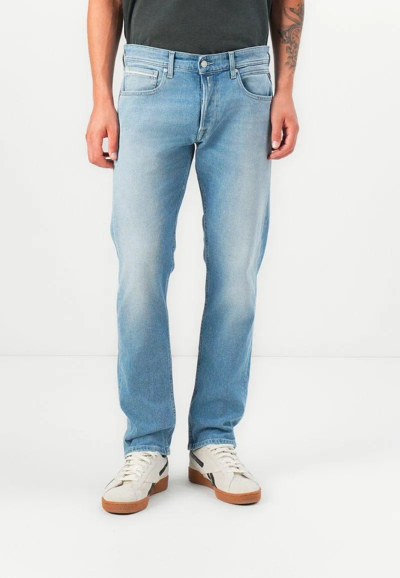 GROVER PANTS - Jeans straight leg - light blue