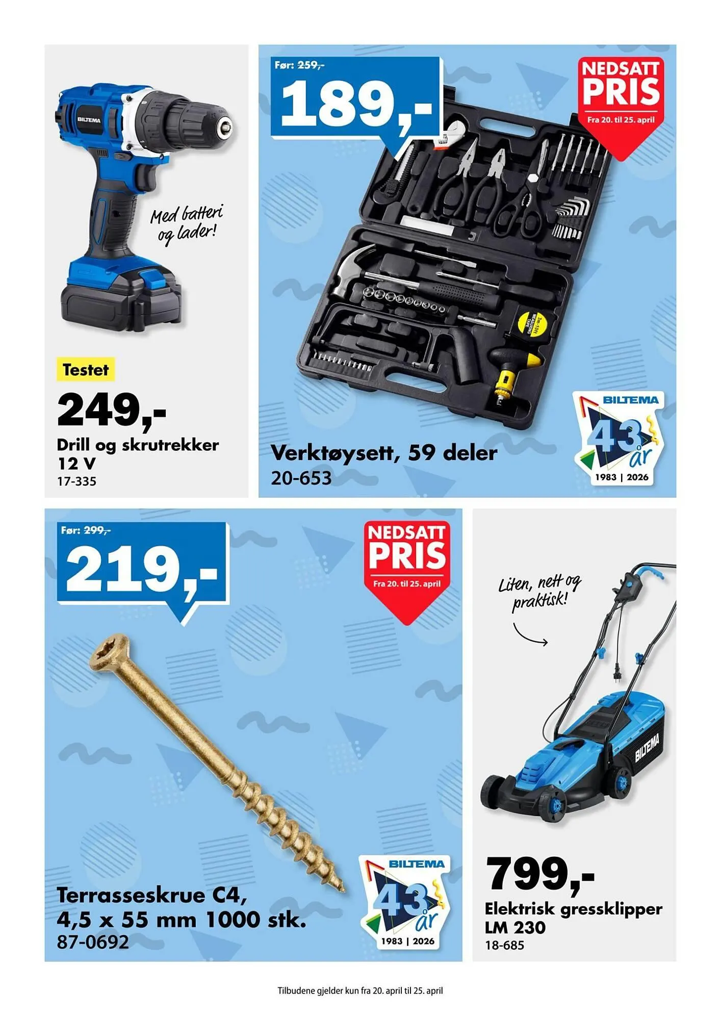 Biltema kundeavis fra 20. april til 26. april 2026 - kundeavisside 4