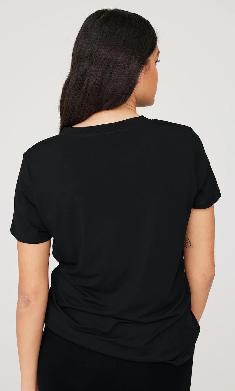 T-skjorte med v-hals