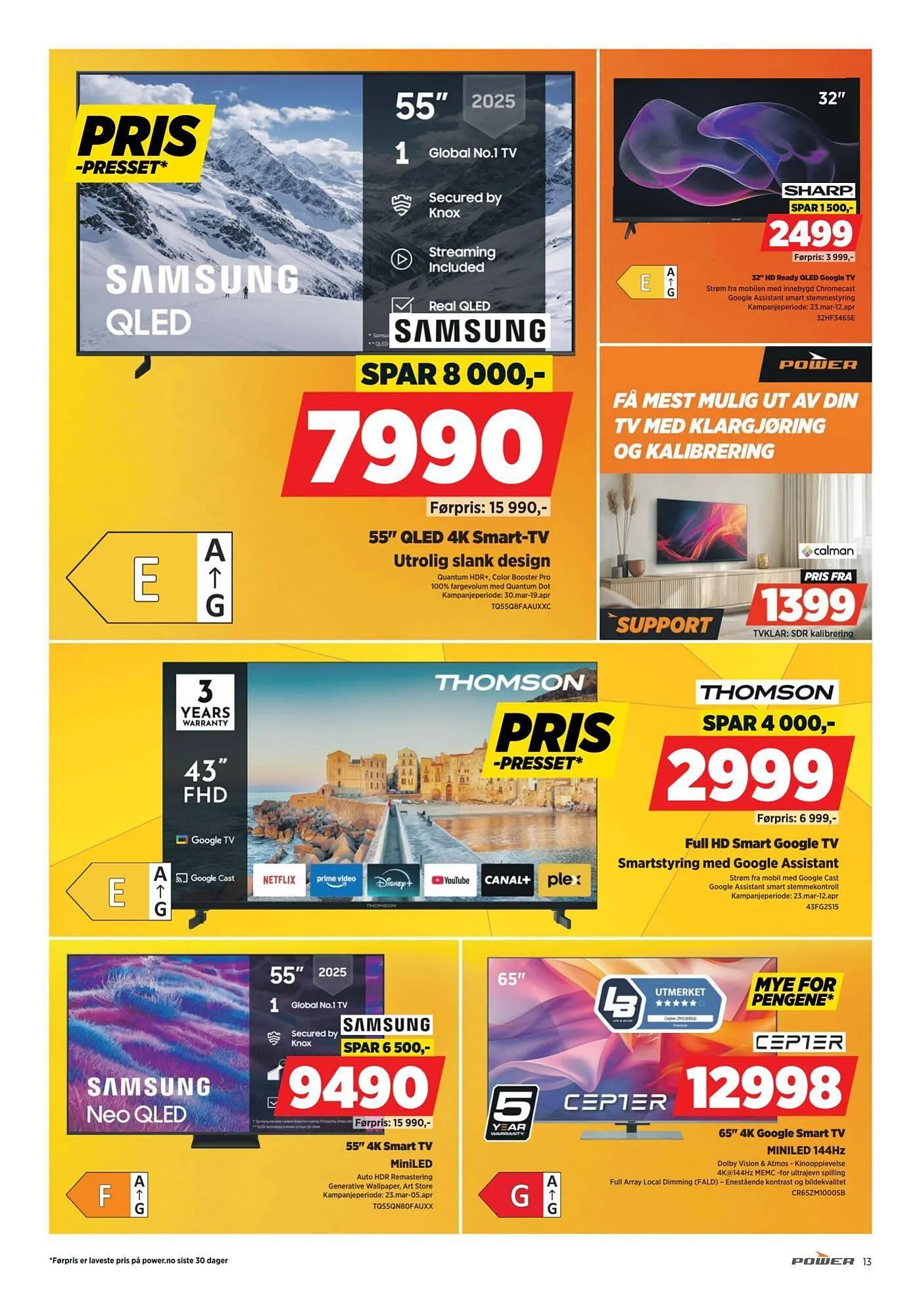 POWER kundeavis fra 30. mars til 7. april 2026 - kundeavisside 13