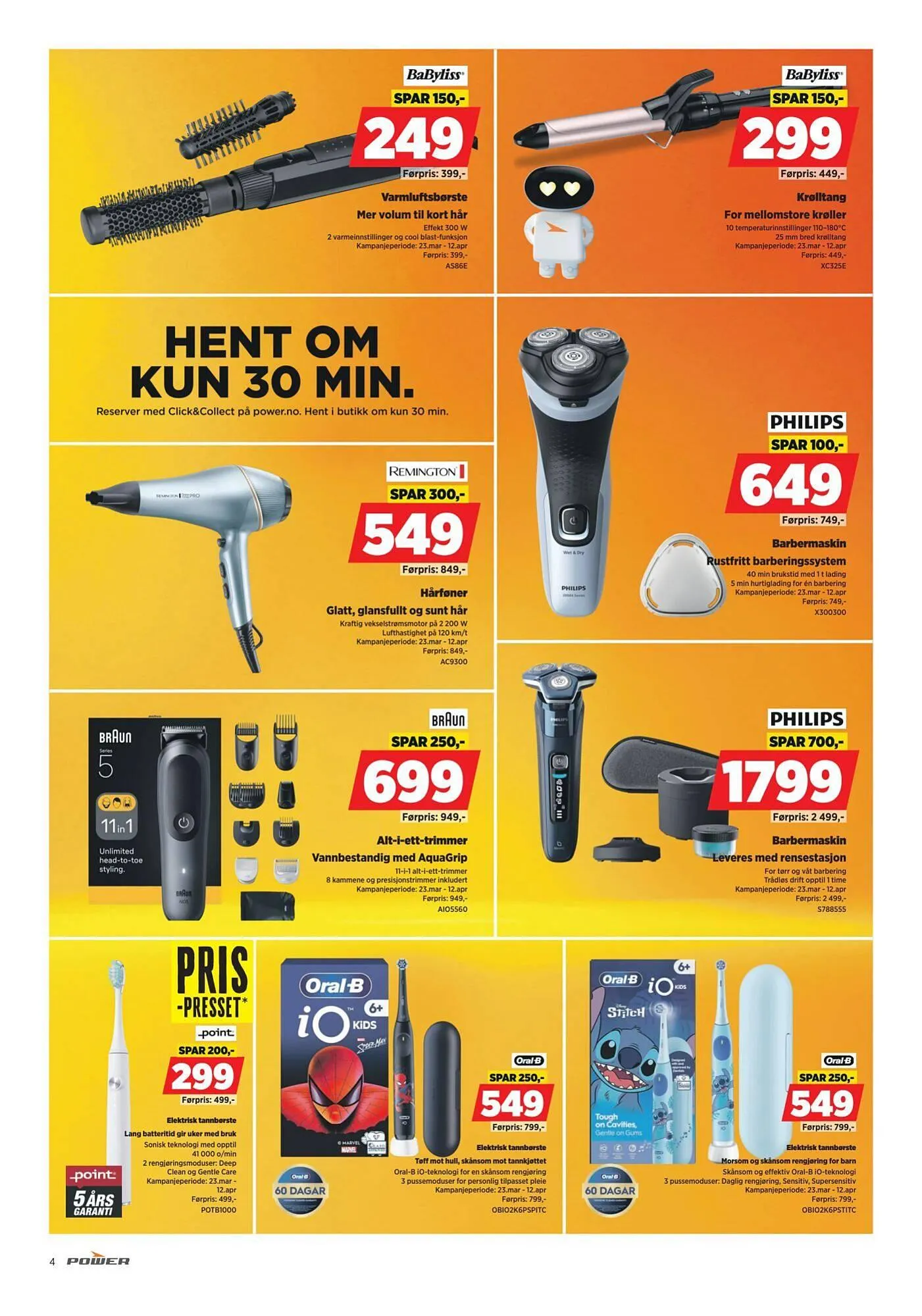 POWER kundeavis fra 30. mars til 7. april 2026 - kundeavisside 4