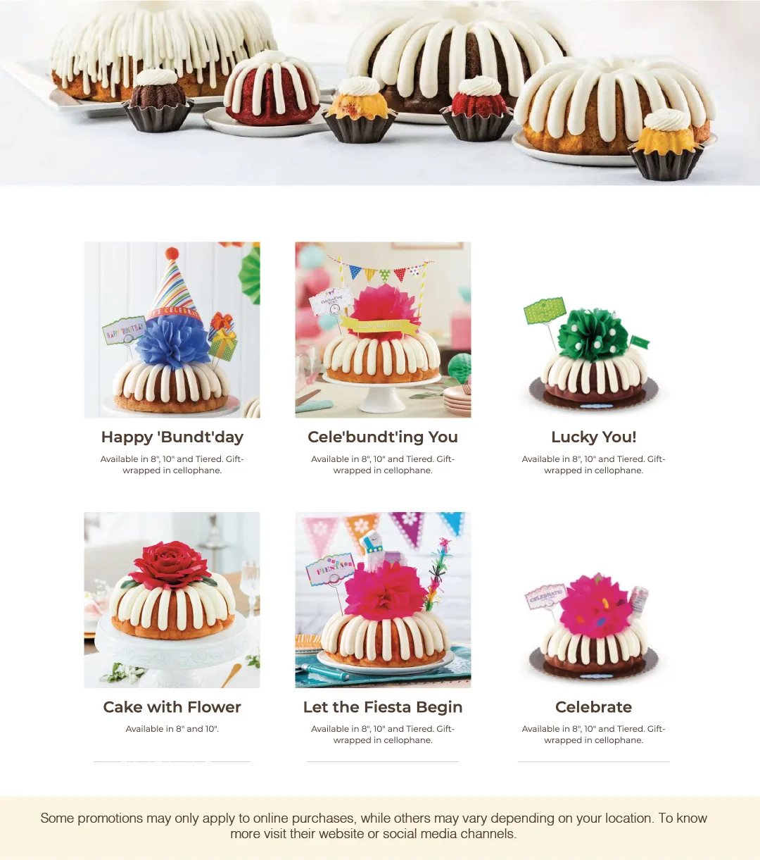 Weekly ad Nothing Bundt Cakes Sales from April 1 to April 30 2025 - Page 2