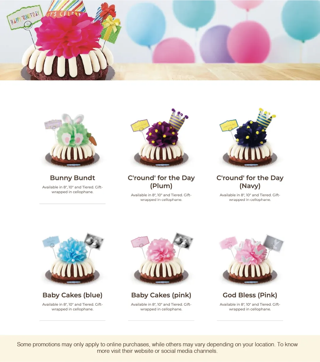 Weekly ad Nothing Bundt Cakes Sales from April 1 to April 30 2025 - Page 4