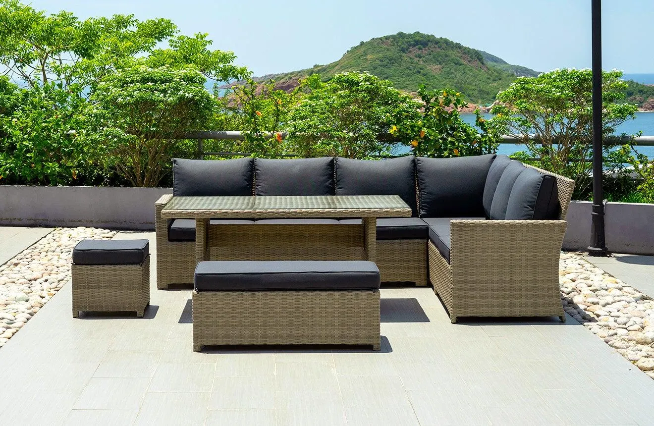 Ios Outdoor Corner Lounge Setting