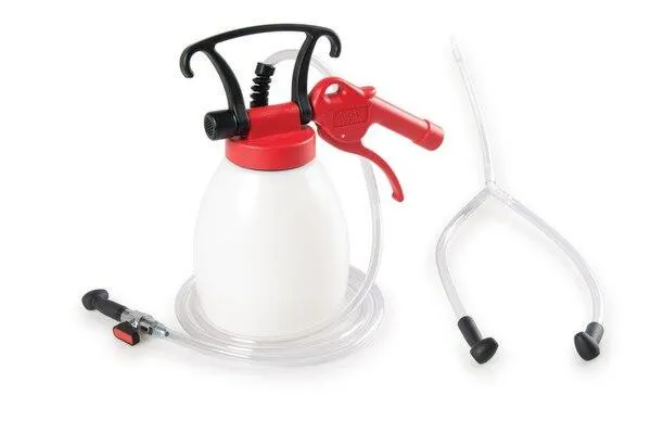 Brake Bleeder for Motorcycles w/ 1.2L Container, Valve & Ball Cock
