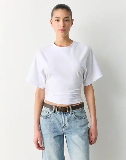 Cinched Shortsleeve Top
