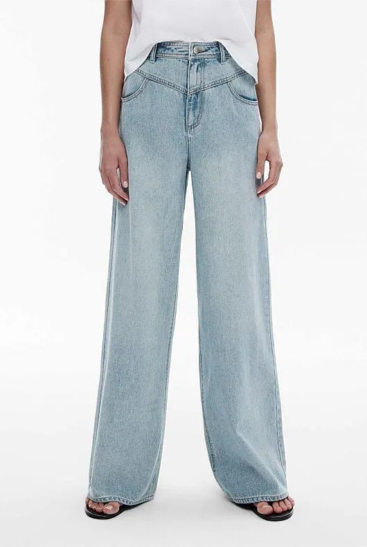 High Rise Wide Leg Jean