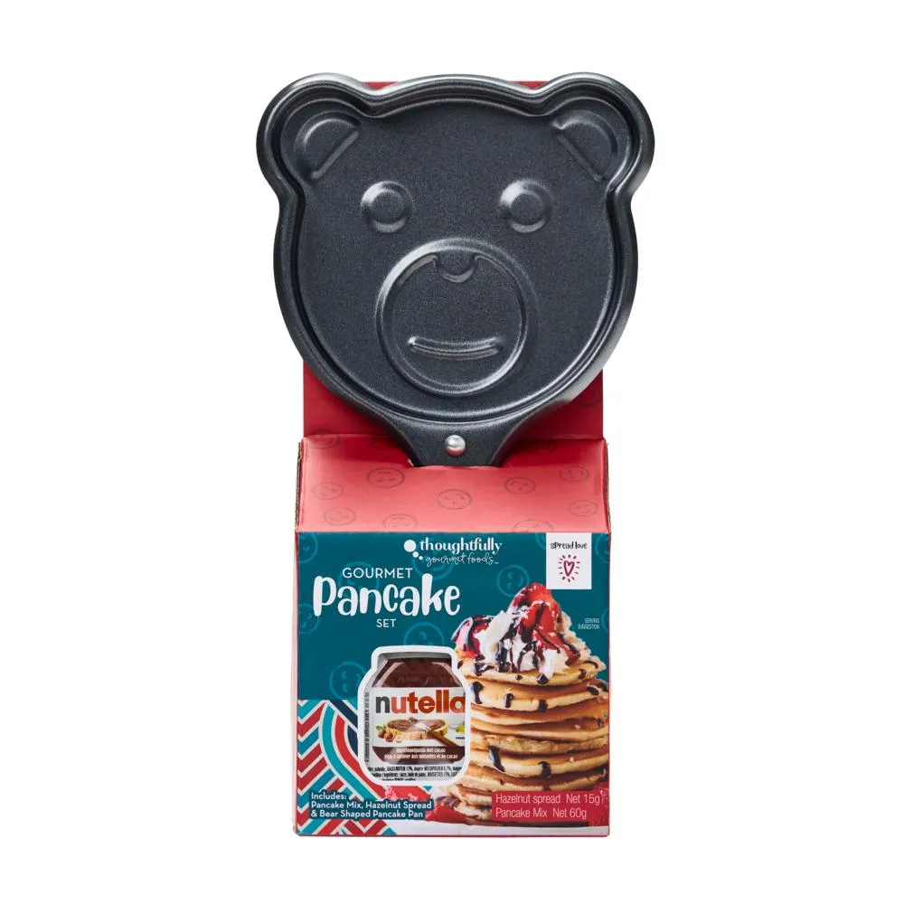The Modern Gourmet Nutella Pancake Mix & Bear Skillet