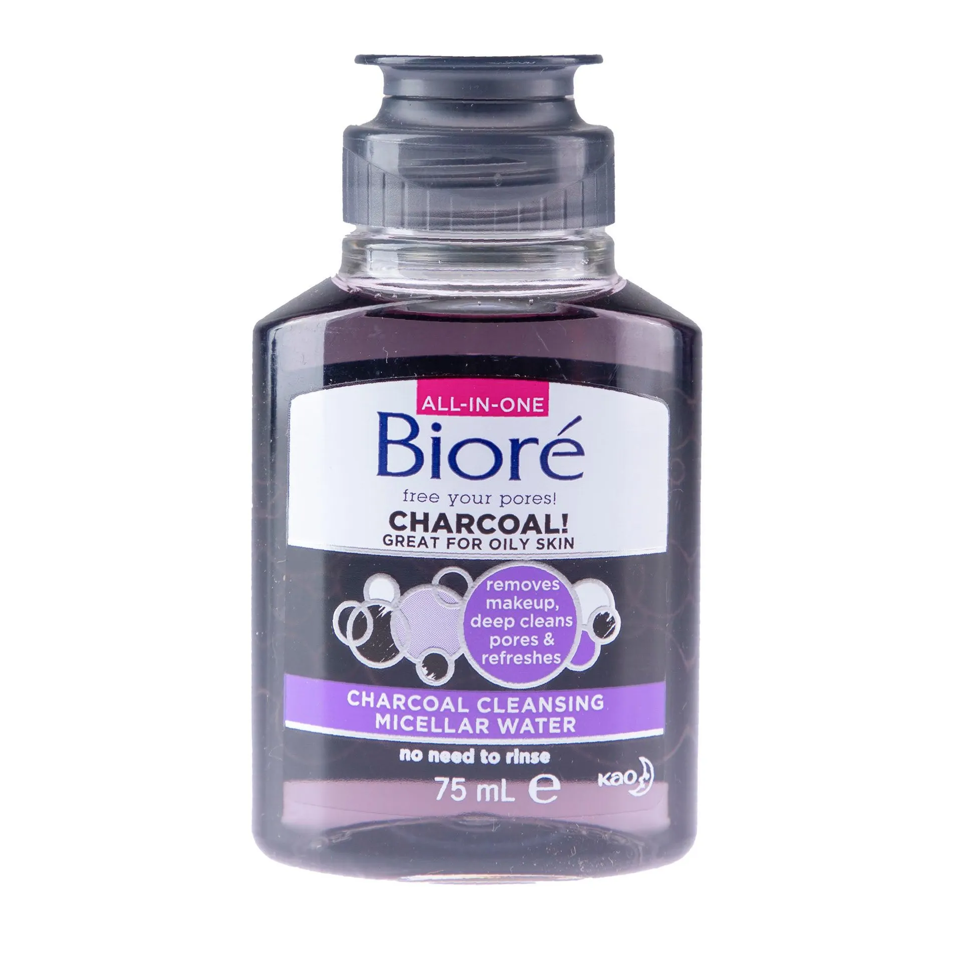 Biore Charcoal Cleansing Micellar Water 75ml