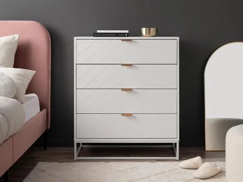 Inca Four Drawer - White