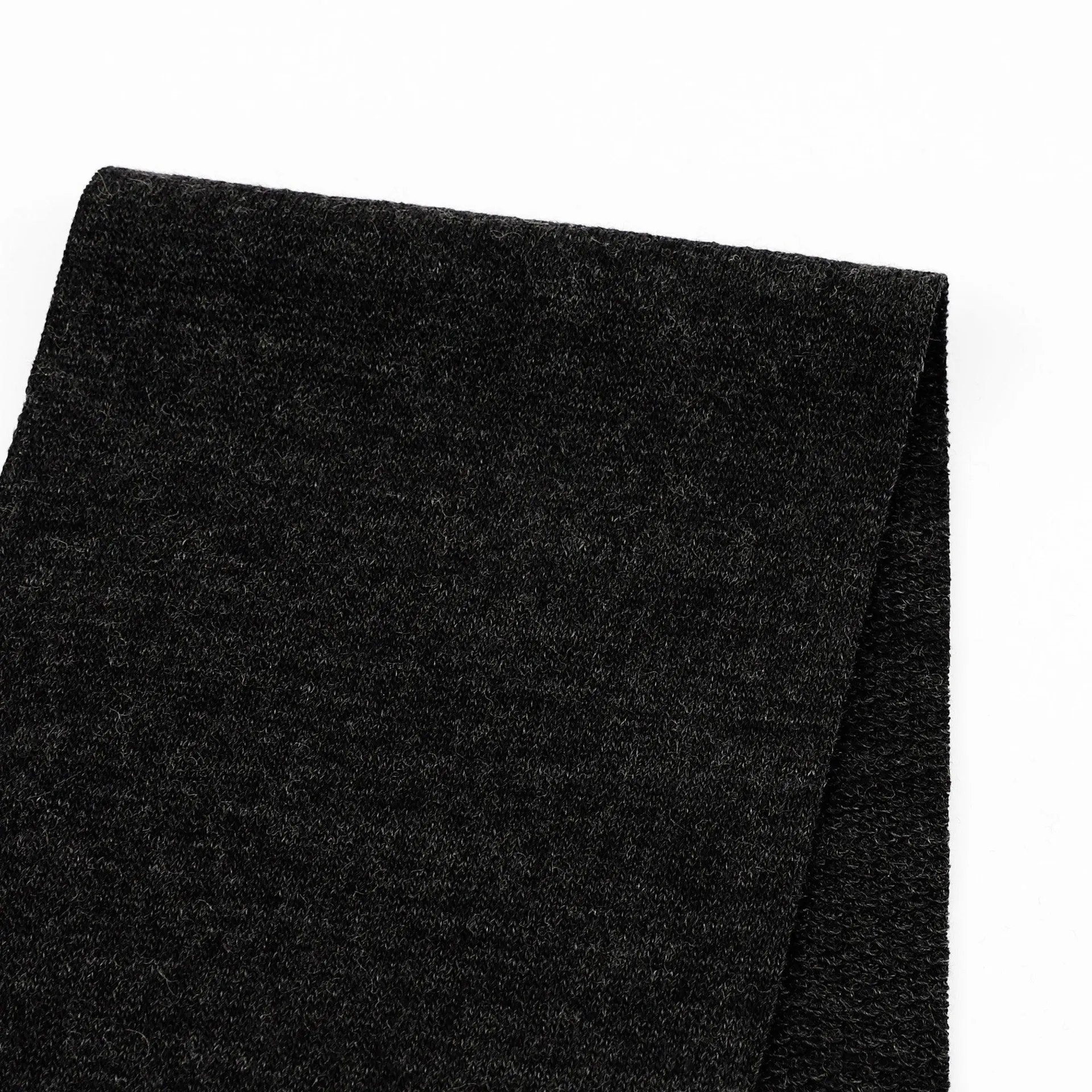 Heavyweight Merino Sweatshirting - Coal