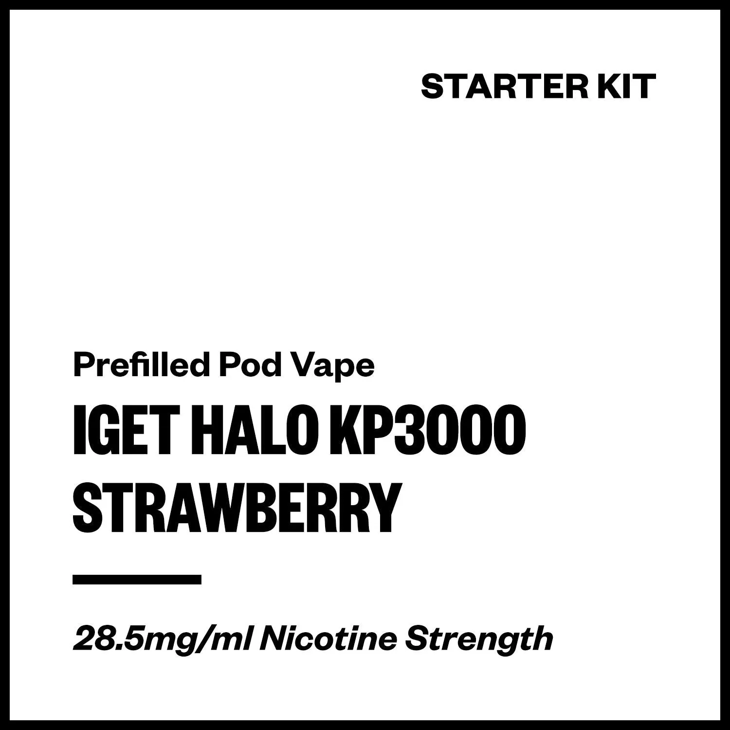 IGET Halo KP3000 - Strawberry (Starter Kit)