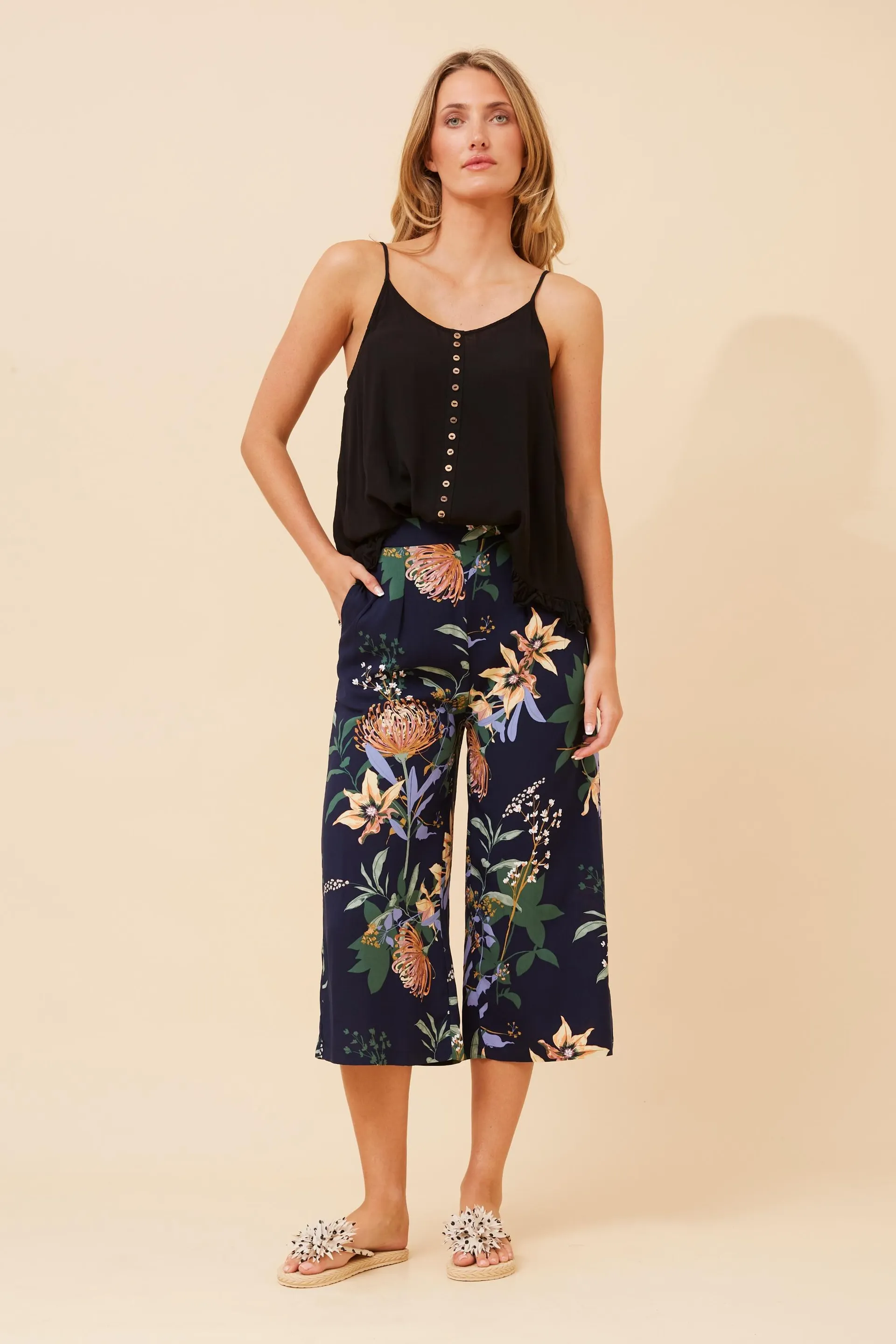 OXANA FLORAL CULOTTES