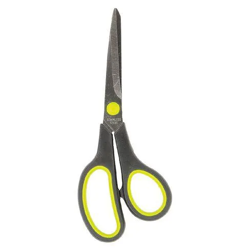 WS Scissors Soft Grip 7 inch Grey Mid