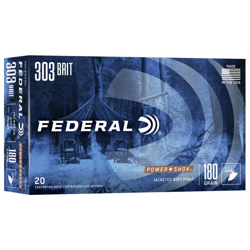 Federal Power-Shok 303 BRITISH 180gr JSP (20)