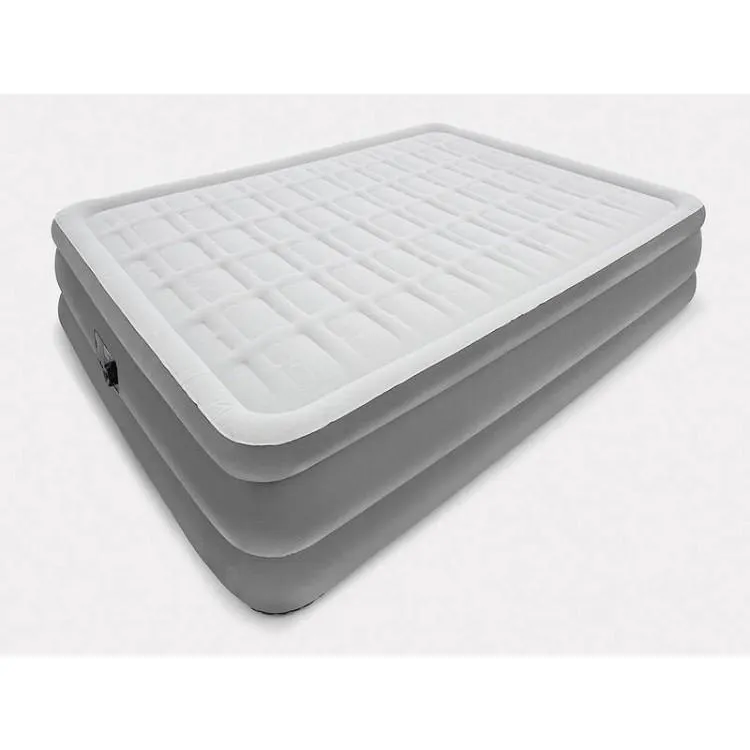 Deluxe Queen Size Air Bed Mattress + Built-in 240V Pump - 203cm x 152cm