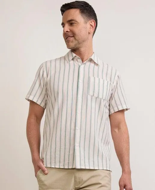 Men's Short Sleeve Stripe Shirt