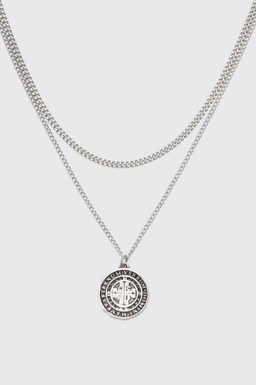 Double Layer Coin Pendant Necklace
