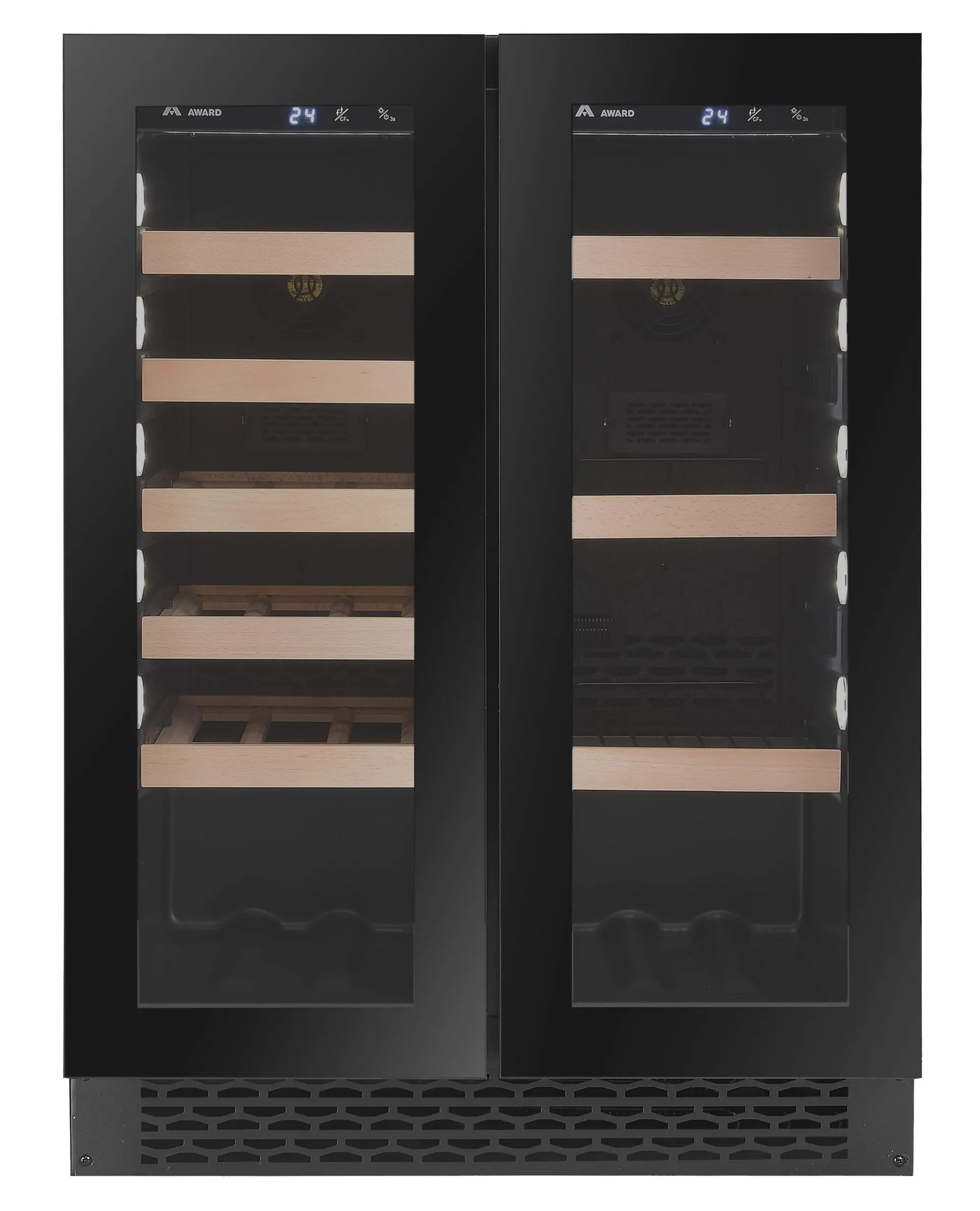 Award WCBV60BL 60cm Undercounter Wine & Beverage Refrigerator | 18 Bottle
