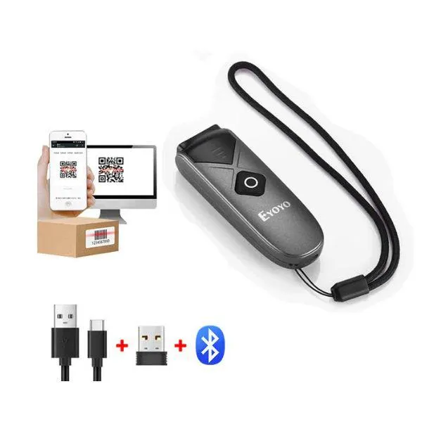 Eyoyo Mini Portable 1D 2D Bluetooth Barcode / QR Code Scanner