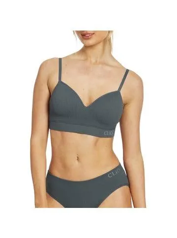 Women's Clio Recycled Moulded Wire Free Bra in Denim