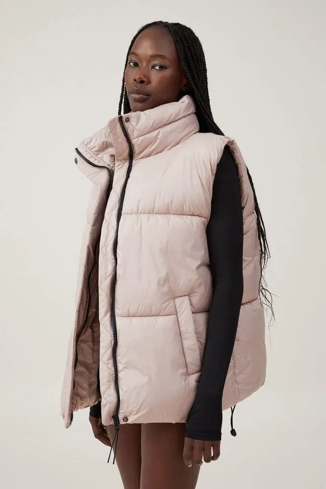 The Mother Puffer Oversized Vest